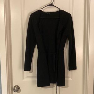 Eileen Fisher open front tie sweater